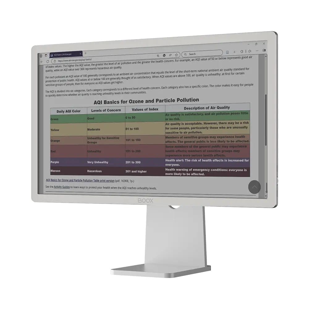 BOOX 25.3" Mira Pro Eink Monitor (Color Version)
